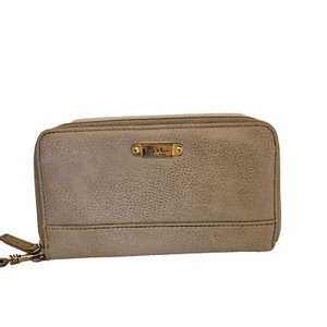 Nicole Miller NUEVA YORK Cartera Bolso sin asas para tarjetas y efectivo - Tostado / Beige - Imagen 1 de 3