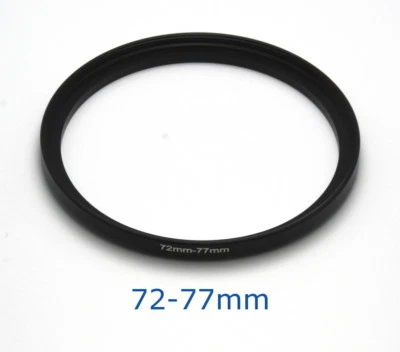 Lens filter adapter ring 72-77mm step-up DSLR Nikon Canon universal professional - Image 1 of 3