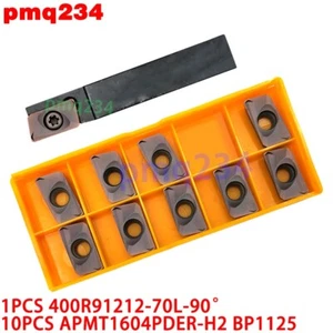 400R91212-70L-90 Rough boring tool holder +10PCS APMT1604 Carbide Milling Insert - Picture 1 of 6