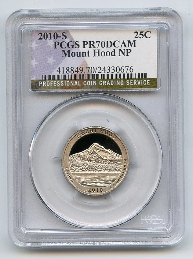 2010 S 25C Clad Mount Hood Quarter PCGS PR70DCAM - Image 1 of 1