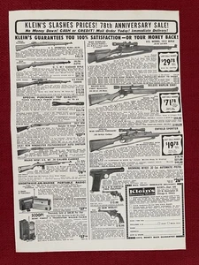 Vintage 1963 Print Ad Klein’s Sporting Goods 78th Anniversary Sale Ad - Picture 1 of 3