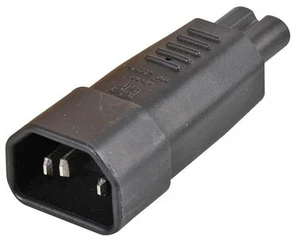 PRO ELEC - IEC C14 to Fig.8 C7 Adaptor, Black - Picture 1 of 1