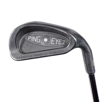 Ping Eye 2 + White Dot 6 Iron K Shaft Stiff Flex Steel 37.5" RH NEW GRIP - Image 1 of 4