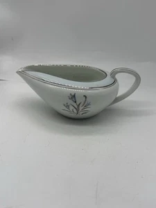 Vintage Noritake Bluebell 5558 Cream Jug | Japan Porcelain | Silver Trim - Picture 1 of 6