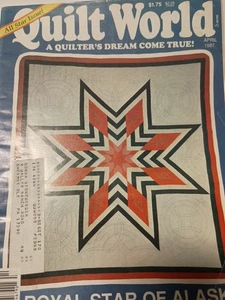 QUILT WORLD MAGAZINE APRIL 1987 ROYAL STAR OF ALASKA +++ I1 - Picture 1 of 1
