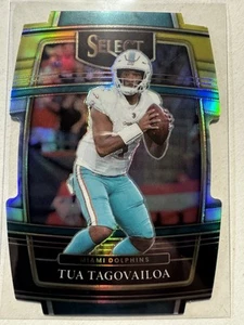 2021 Panini Select Tua Tagovailoa #22 Black & Gold Prizm Die-Cut Dolphins - Picture 1 of 2