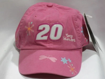 Sombrero Tony Stewart #20 Rosa Niñas Juvenil por Chase Authentics NASCAR Nuevo Con Etiquetas Foto 1 de 4