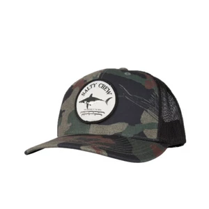 Salty Crew "Bruce Retro" Snapback Trucker Hat (Camo) 6-Panel Cap - Picture 1 of 2