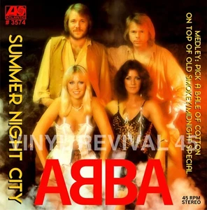 ABBA Summer Night City / Medley CAN Atlantic #3574 Custom Sleeve Only (M) - Picture 1 of 2