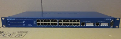Netgear ProSafe FSM726v2 24-Port 10/100 RJ-45 2-Port 2-port GBIC Managed Switch - Image 1 of 4