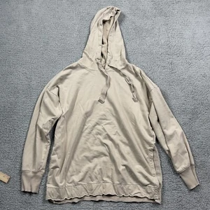 Felpa con cappuccio Aerie donna piccola beige oversize pull over coulisse - Foto 1 di 9