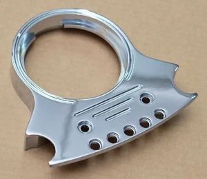 Harley Davidson Tacho Drehzahlmesser Speedometer Gauge Mount chrom FXLR 87-94 - Picture 1 of 3