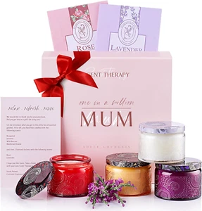 Scented Candle Gifts for Mum - Mother'S Day Gift for Women, 4 Long Lasting Aroma - Picture 1 of 18