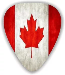 10 CANADIENSES ~ Canadá ~ Banderas ~ Selecciones de guitarra, Selecciones de guitarra de celuloide genuinas - Imagen 1 de 1