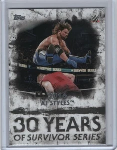 2018 Topps WWE Undisputed 30 Years of Survivor Series #SS-24 AJ Styles - Picture 1 of 1
