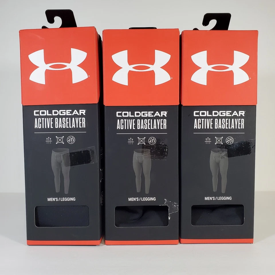 Under Armour UA Men's Coldgear Base Active Baselayer Legging Black -Choose Size- - image 1 of 1