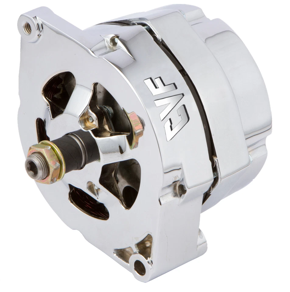 Alternador de fio GM 1 100 ampères cromado SBC BBC 350 400 454 396 Chevy Pontiac - Imagem 1 de 1