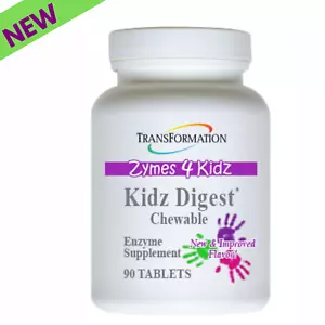 Transformation Enzymes Zymes 4 Kidz Chewable Digest Formula 90 Capsules New - Picture 1 of 3