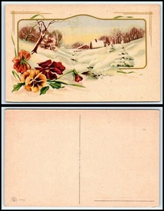 Cartolina BELGIO - Scena invernale SALUTI "2" FQ - Foto 1 di 1