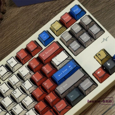 Anime Style Multicolor 139 Keycaps Cherry PBT Dye-sub New for Cherry MX Keyboard - Image 1 of 4