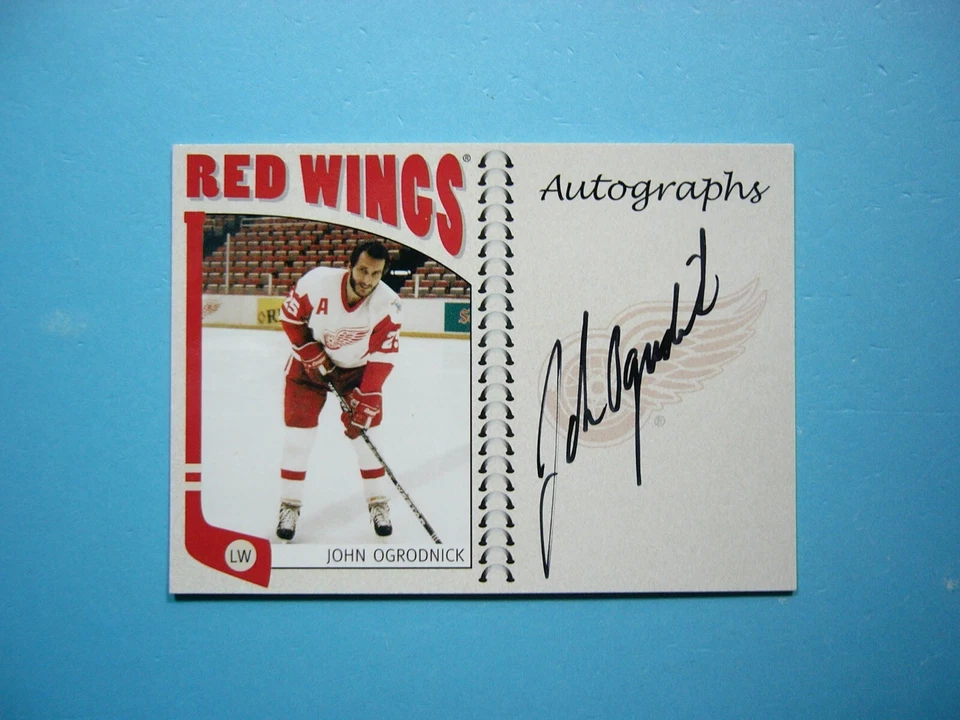 2004/05 IN THE GAME NHL FRANCHISES CARD #A-JOG JOHN OGRODNICK AUTO AUTOGRAPH ITG - Image 1 of 2