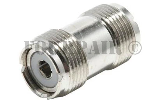 UHF SO-239 Female to Female Coupler RF Adapter Barrel Connector for PL-259 Plugs - Image 1 of 1