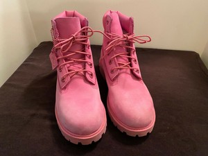 light pink timberlands