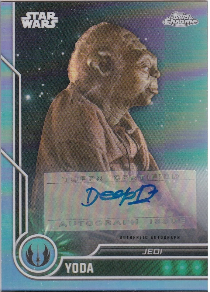 2023 Star Wars Chrome 51 Deep Roy As Yoda Autograph Card The Empire Strikes Back - Image 1 of 1