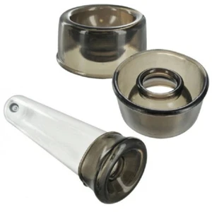 Taglia Matters Pene Uomo Adulto Nero Manicotto Cilindro Pompa Erezione Accessorio, Nuovo - Foto 1 di 6