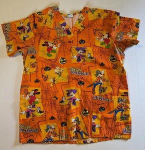 Peelings Top Disney Halloween Mickey Minnie orange V-Ausschnitt Größe Medium - Bild 1 von 6