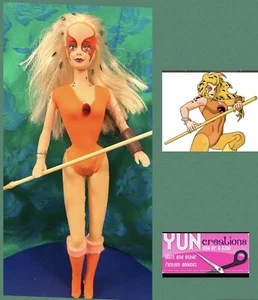 OOAK Chetara barbie Doll ThunderCats Handmade Collector Custom French Hero Retro - Picture 1 of 9