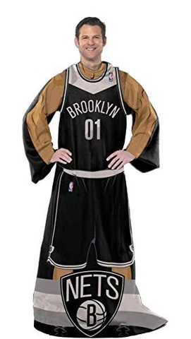 Brooklyn Nets NBA Unisex Adult Full Body Player Comfy Throw Blanket Cover