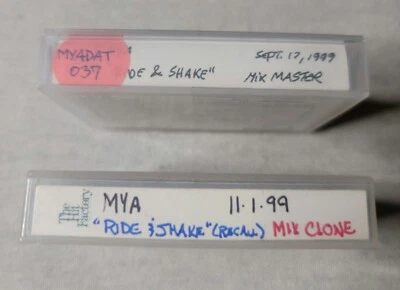 MYA Ride and Shake"  ORIGINAL STUDIO DAT MASTER TAPES! - Image 1 of 4