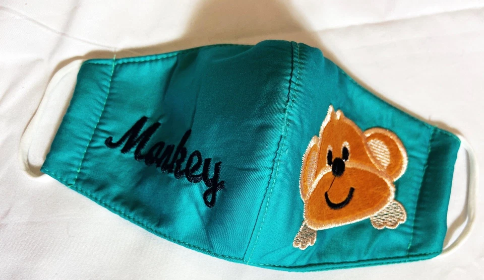 Kid's face  mask Monkey Reusable washable Triple Layer fashion - Image 1 of 1