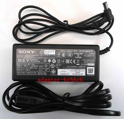 New Original OEM Sony 19.5V AC Adapter&Cord for Sony Bravia KDL-32WE615 LCD TV - Image 1 of 3
