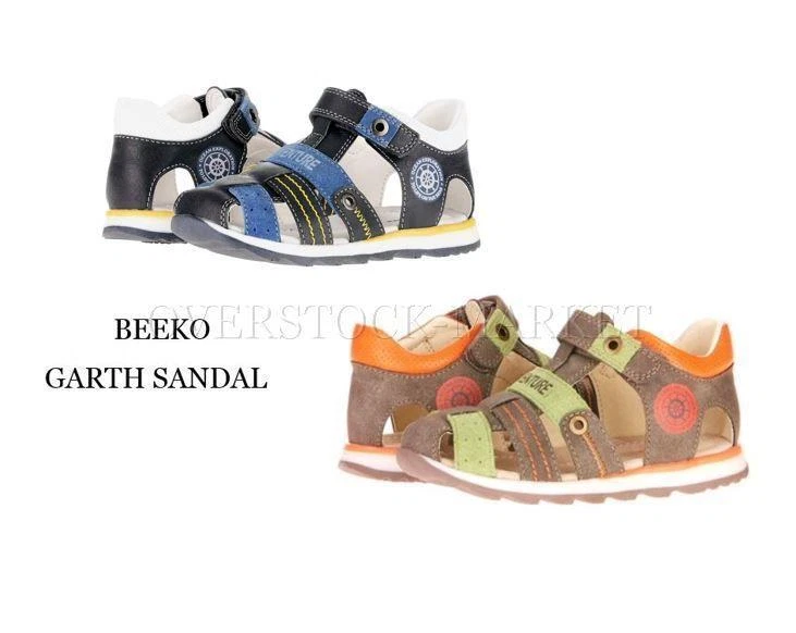 NEW! TODDLER BOY BEEKO GARTH FISHERMAN SANDAL! ADJUSTABLE STRAP! VARIETY SZ/CLRS - Image 1 of 1
