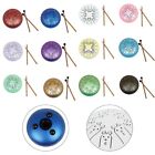 Artistic Decor Piece Handmade Steel Alloy Tongue Drum for Harmony and Balance