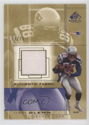2001 SP Game Used Edition Authentic Fabric Gold /25 Terry Glenn #TG - Image 1 of 2