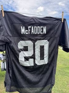 Reebok On Field Oakland Raiders DARREN McFADDEN #20 Stitched Trikot schwarz Gr. L - Bild 1 von 5