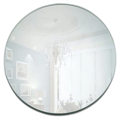 2PCS 8" Round Acrylic Mirror Trays, 1.5mm Thick, Clear, Premium Quality, Dish... - Image 1 of 4
