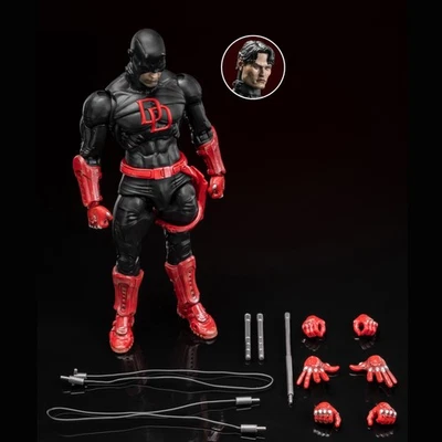 Figura de acción FLEFTOYS 1/10 Daredevil negra modelo coleccionable 17 cm Foto 1 de 4