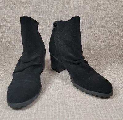 Aerosoles Women's Province Booties Black Suede Boots Size 9 - Image 1 of 4