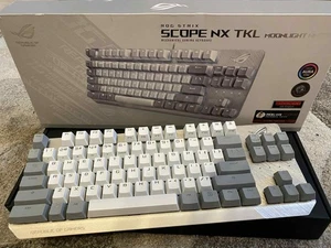 ASUS Rog Strix Scope NX TKL Moonlight White Keyboard Brown switches - Picture 1 of 5