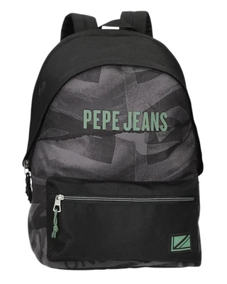 Mochila Pepe Jeans 64824D1 Casual Masculina Têxtil Preta - Imagem 1 de 4