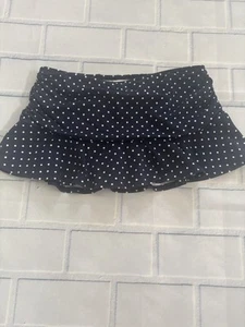 Lands’ End 6 blau weiß gepunktet Schwimmen Mini Rüschen Schwimmen Rock Unterteil mit Slip - Bild 1 von 9