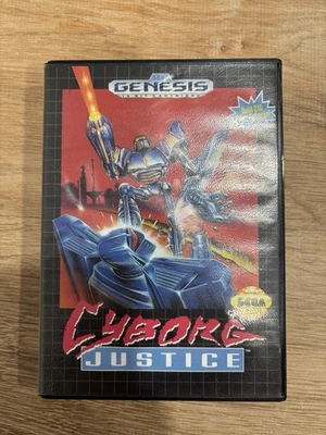 Cyborg Justice (Sega Genesis, 1993) – Complete Box, No Manual – Tested - Image 1 of 3