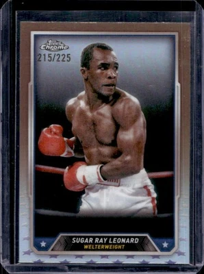 2024 Topps Chrome Sugar Ray Leonard Bronze Refractor #215/225 - Image 1 of 2