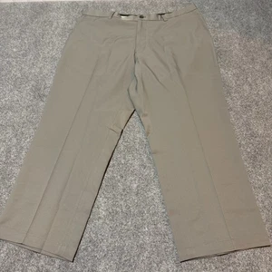 Greg Norman Pants Mens 40 Grey Slim Flat Front High Rise Slash Pocket Tasso Elba - Picture 1 of 11