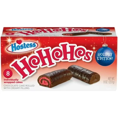 Pasteles de aperitivos de chocolate HOHO de vacaciones de edición limitada de anfitriona 8 unidades Foto 1 de 3