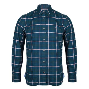 Tommy Hilfiger Men's Regular Fit Stretch Plaid Shirt Green XL $74.5 - Imagen 1 de 3